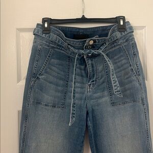 White House Black Market Blue Flare Jeans